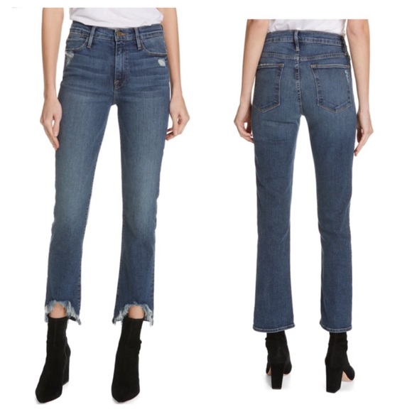 Frame Le High Straight Curve Hem Jeans sz 28 - Picture 3 of 7